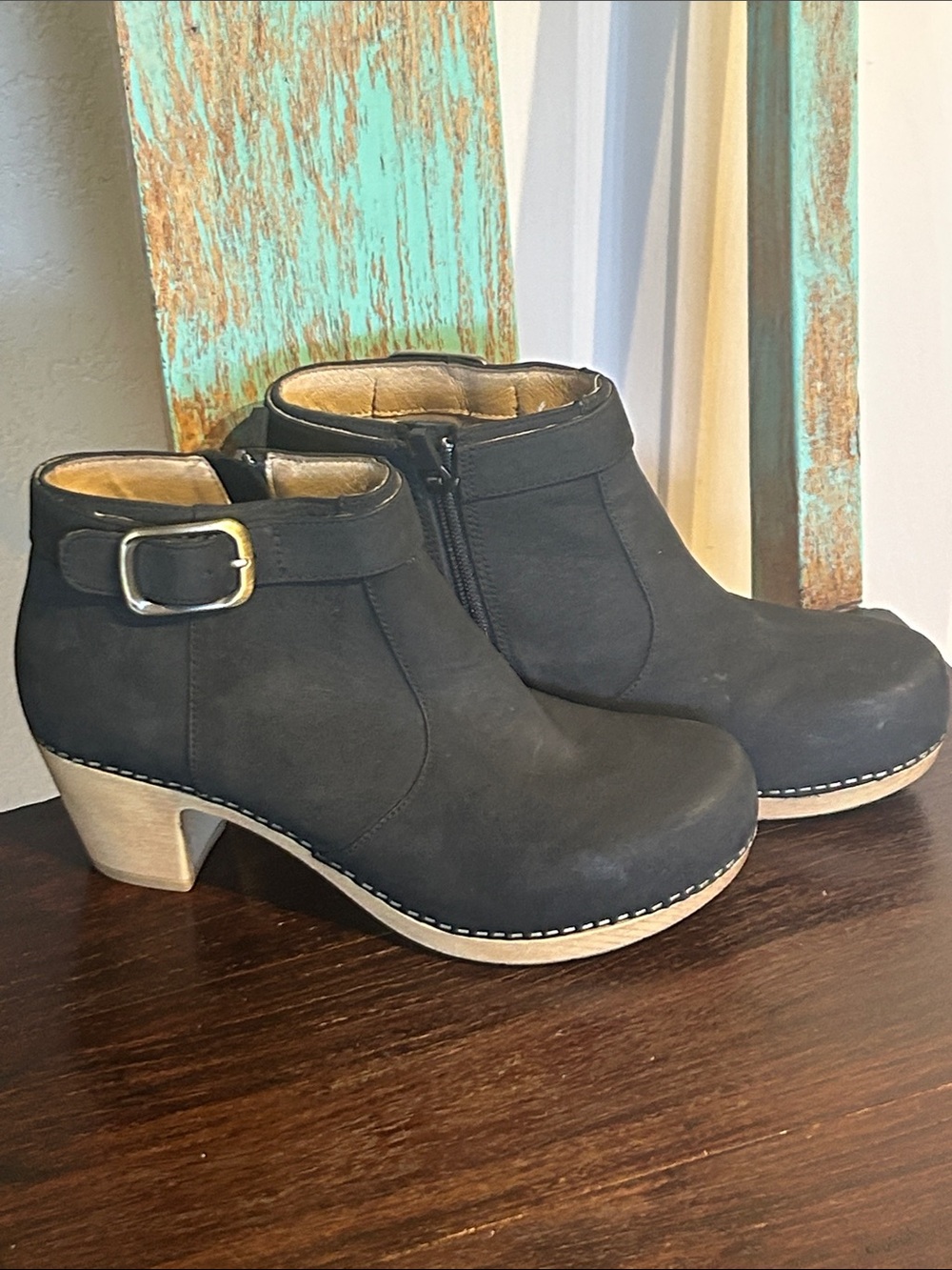 Dansko Ankle Buckle Booties Clogs